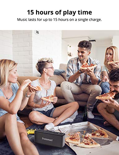 Tronsmart Mega Altavoz Bluetooth, Sonido Digital 3D, Panel Táctil, 40W Altavoz inalámbrico Portátil con TWS & NFC, 15H de Reproducción Continua y Manos Libres para Fiesta, Hogar, Playa, Viajes - Negro