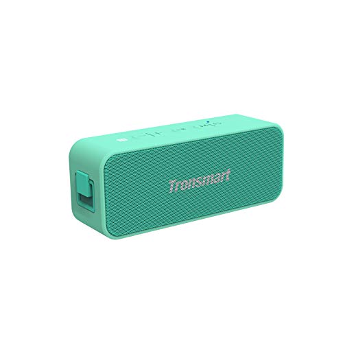 Tronsmart T2 Plus Altavoz Bluetooth 20W, Altavoz Portátil Exterior Impermeable IPX7, 24 Horas de Reproducción, Sonido Estéreo TWS, BT 5.0, Asistente de Voz y Manos Libres para Hogar, Aire Libre, Viaje