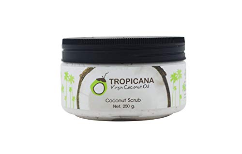 Tropicana Oil Natural Coco Peeling corporal 250 g | con aceite de coco, y Manteca de Karité Cáscaras polvo
