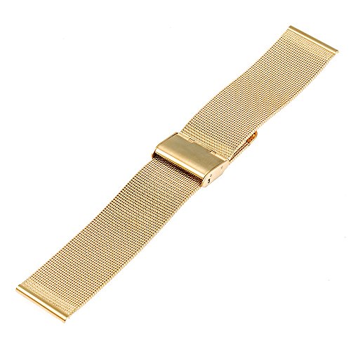 TRUMiRR Banda de 18 mm Reloj de Pulsera de Malla de Acero Inoxidable de Metal para Huawei Reloj,ASUS ZenWatch 2 WI502Q de la Mujer, Withings Activite/Acero/Pop,Fossil Q Tailor,36mm Daniel Wellington
