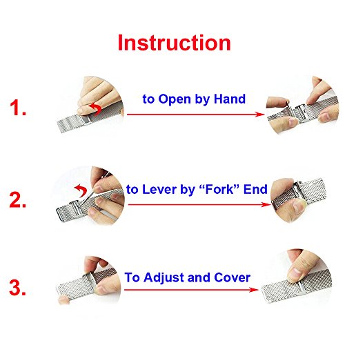 TRUMiRR Banda de 18 mm Reloj de Pulsera de Malla de Acero Inoxidable de Metal para Huawei Reloj,ASUS ZenWatch 2 WI502Q de la Mujer, Withings Activite/Acero/Pop,Fossil Q Tailor,36mm Daniel Wellington