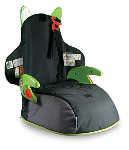 Trunki BoostApak - Mochila de viaje, Asiento alzador de viaje portátil y silla coche grupo 2 3 (Verde)