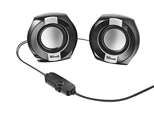 Trust Polo - Altavoces de PC 2.0 compactos de 8W, negro