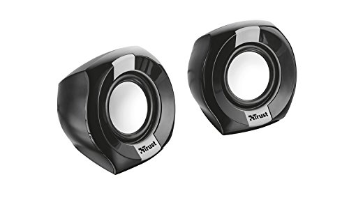 Trust Polo - Altavoces de PC 2.0 compactos de 8W, negro