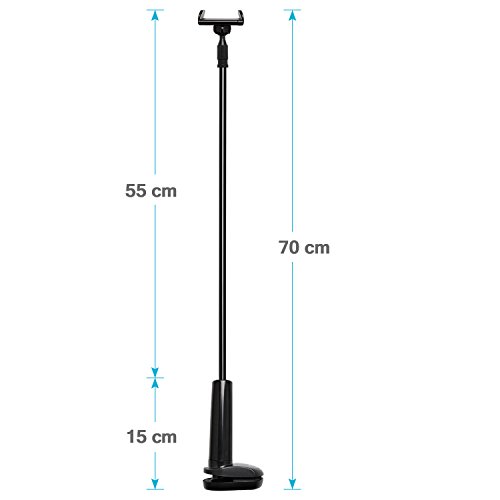 Tryone Soporte Tablet Teléfono Movil Flexible – Soporte con Brazo de Cuello de Cisne para Serie iPhone/Celulares Samsung/Huawei/Google Pixel y Más, 27.5 Pulgadas de Longitud en Total