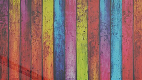 ts-ideen - Escritorio Mesa de café para Ordenador Metal y Cristal, Negro con Imagen de Stripes 80 x 50 cm