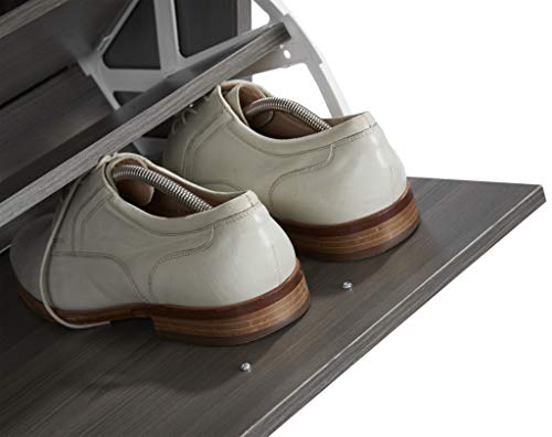 ts-ideen - Juego de Perchero de Pared con Espejo y cajón, Color marrón