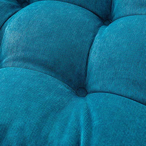 TT-AINI Espesar Silla Acolchado del Asiento Almohadilla, Respirable Pana Felpa Futón Almohada de Piso para la Silla de Mimbre Mat Tatami Club Gran Inicio Oficina-I 55x55x12cm(22x22x5inch)