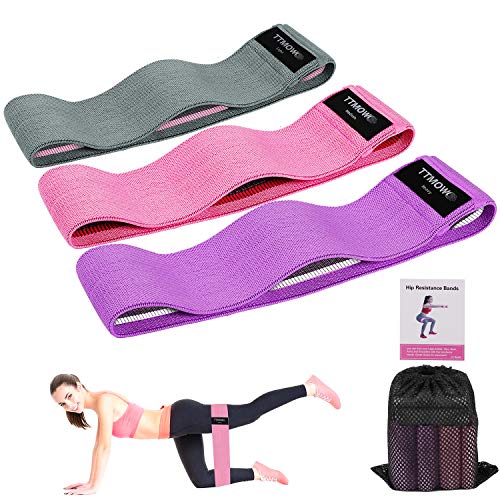 TTMOW Bandas Elasticas Gluteos,Bandas Elásticas Musculacion Para Fitness Con 3 niveles Para Fitness