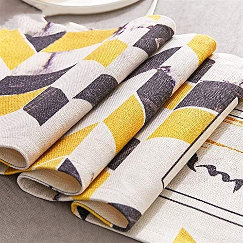 TUANZI Squisito Runner da tavolo Rural Simple Estilo de Tabla Moderna Bandera cabecera gabinete Cubierta fácil Limpieza y Práctica de Mesa per Feste, ristoranti e attività all'aperto
