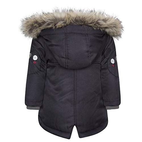 Tuc Tuc Artic Bears Abrigo Parka Pelo con Capucha, Marrón (Marrón 15), 74 (Tamaño del Fabricante:9M) para Niños