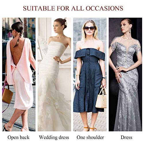 Tuopuda® Sujetador Invisible Adhesivo Silicona Push up Bra Sujetador Sin Espalda (Cup D, Beige)