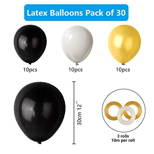 TUPARKA Decoracion Fiesta 40 Cumpleanos, Cumpleanos Hincha 40 o, de Papel, Pompones Colgantes remolinos, Hoja de Oro Globos Feliz 40o cumpleaños Decoraciones para Hombres y Mujeres