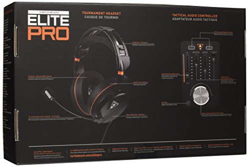 Turtle Beach - Paquete De Auriculares De Juego Para Torneos Y Adaptador De Sonido Tactique Elite Pro (PS4, Xbox One y PC)