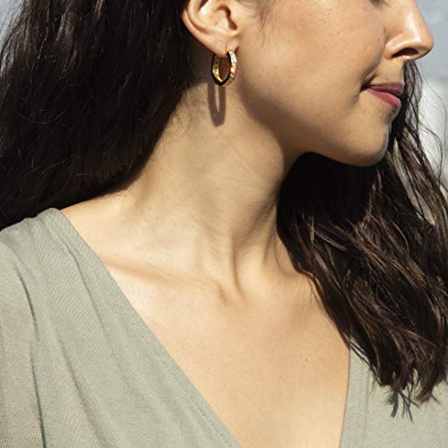 Tuscany Silver 8.95.0190 - Pendientes de plata bañada en oro de 9 quilates