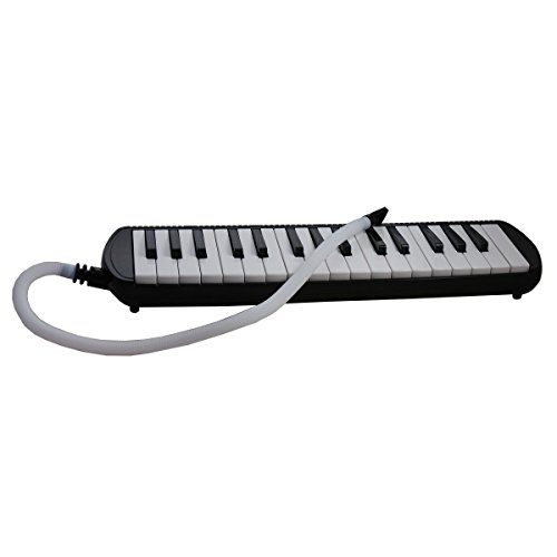 Tuyama® TMD-132 Melodica Negro Con boquilla y manguera de soplado, Incluye una bolsa para transporte (32 teclas)