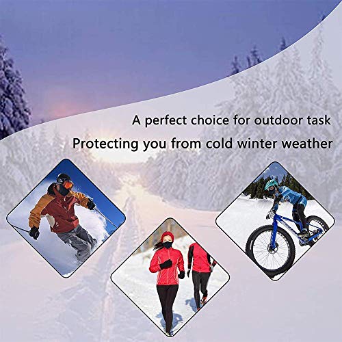 Tweal Invierno Protección Caliente Máscara Anti-frío de Invierno Calentador Máscara para Esquí Bicicleta Ciclismo Motocicleta,Negro(Cálido Unisex)