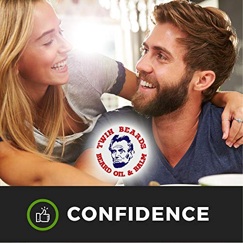 Twin Beards Beard Growth Oil 3 oz Cultiva una barba más suave y más rápida Nutre la piel | Aceite de ricino, argán y árbol de té