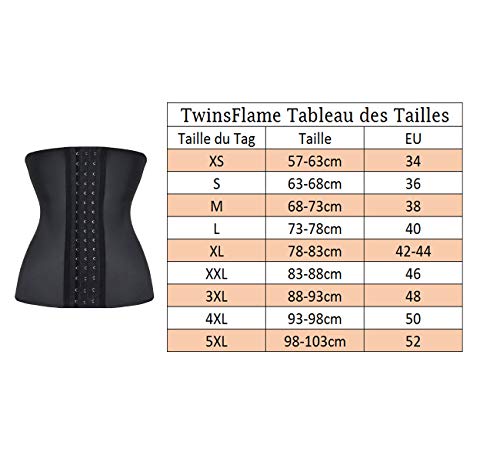 TwinsFlame Mujer Fajas Reductoras de Cinturón Formación para Cincher Underbust Bustiers Corsé