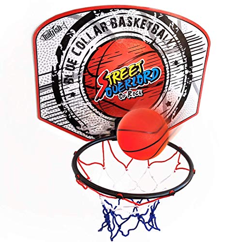 Twitfish® - Mini Canasta Interior de Baloncesto - Novedad Divertido Juego de Juguetes para el hogar de Escritorio de Office, Mini Board, Ball & Pump Set para Todos los Fanáticos del Baloncesto