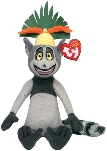 Ty Beanie Baby Madagascar Rey Julien XIII - Mono de peluche