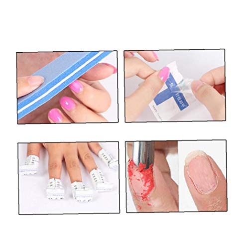 TYY-guang 200pcs De Uñas Removedor De Esmalte Desechable Cojín Empapa del Gel del Clavo Envuelve Individualmente Selladas Herramientas De Composición De Paquetes Removedor De Esmalte De Belleza
