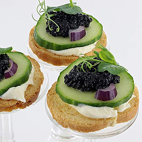 Tzar Caviar - VEGAN perlas de algas gourmet - vidrio 105 gramos negro