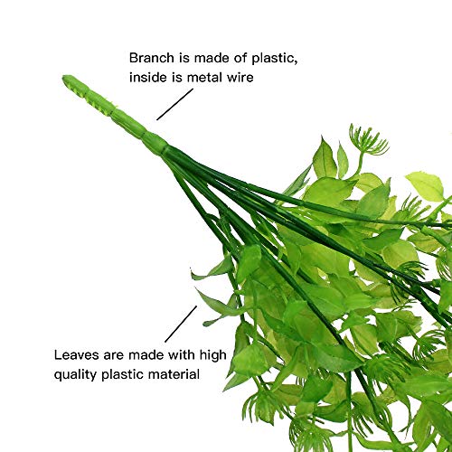 UBERMing 2 Piezas Plantas Colgantes de Eucalipto Artificiales Falsa Planta Colgante de Plastica Vid Artificial Hiedra Planta Colgante para Exterior Interior Pared Jardín Balcon Cesta Boda Decro