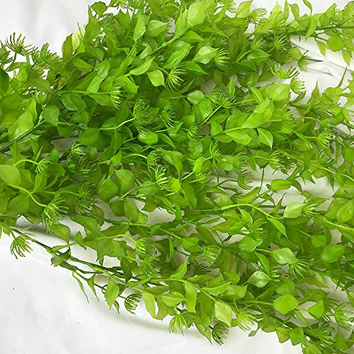 UBERMing 2 Piezas Plantas Colgantes de Eucalipto Artificiales Falsa Planta Colgante de Plastica Vid Artificial Hiedra Planta Colgante para Exterior Interior Pared Jardín Balcon Cesta Boda Decro