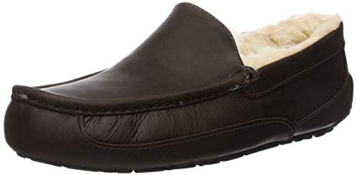 UGG M Ascot, Pantuflas para Hombre, Negro (China Tea Ctea), 45 EU