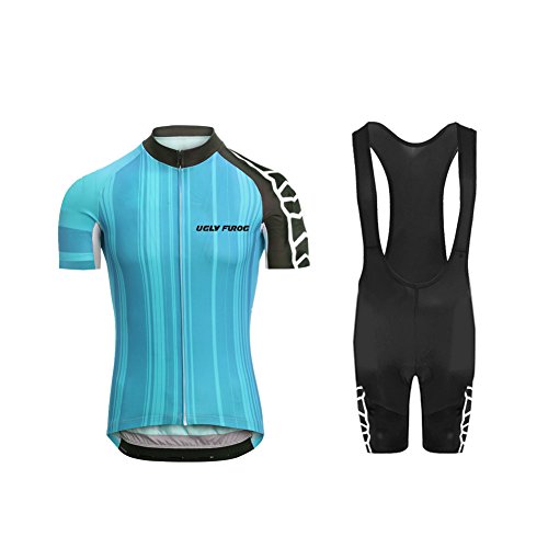 Uglyfrog 2018 Manga Corta Maillot+Bib Pantalones Cortos Bodies Ciclismo De Hombre Verano Ropa De Triatlon Transpirables Cycling Sets DXMZ04