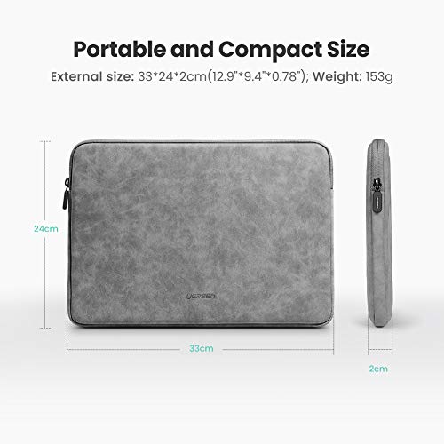 UGREEN Funda Ordenador Portátil 13.3 Pulgada para MacBook Pro/Air 2020, Funda Portátil Impermeable Anti-rasguños para ASUS ZenBook, Lenovo Yoga, Surface Pro, Huawei Matebook, HP, DELL,Samsung Notebook