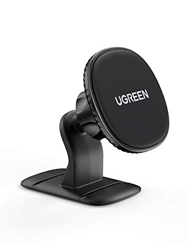 UGREEN Soporte Movil Coche Magnetico, Soporte Magnetico Iman Móvil Coche Car Mount Holder con Adhesivo 3M Rotación 360° Sujeccion para Samsung S20 S10 S9 iPhone 11 Pro X XR Xiaomi Redmi Note 8 Mi10