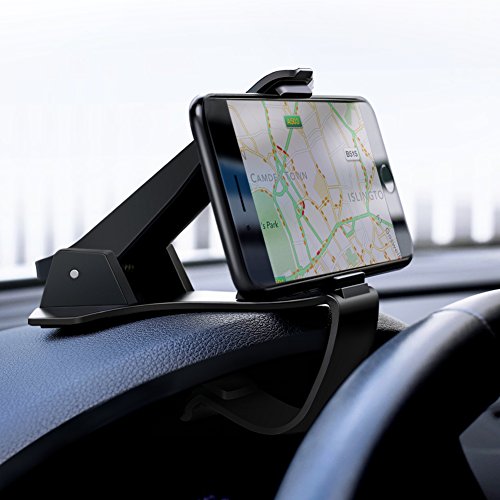 UGREEN Soporte Móvil Coche,Soporte para Teléfono 4-6.5",Pinza Firme al Salpicadero para GPS,Silicona Antideslizante,Montaje Móvil Universal para iPhone11Pro MAX XR 8,Samsung S10 Huawei Xiaomi