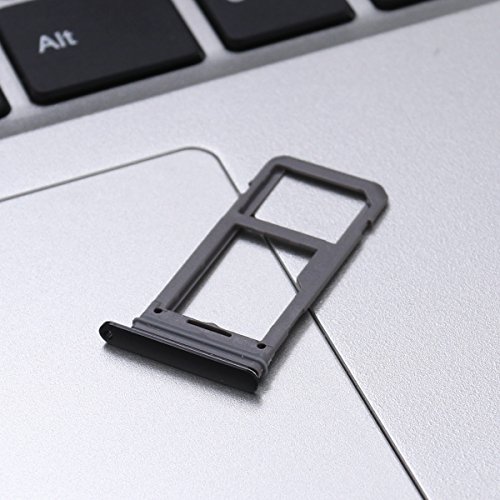 UKCOCO Bandeja de la Tarjeta SIM y Ranura para la Tarjeta SD Soporte de la Ranura Accesorios de Repuesto para celulares Samsung Galaxy S8 / S8 Plus Piezas de Repuesto (Negro)