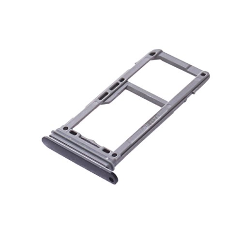 UKCOCO Bandeja de la Tarjeta SIM y Ranura para la Tarjeta SD Soporte de la Ranura Accesorios de Repuesto para celulares Samsung Galaxy S8 / S8 Plus Piezas de Repuesto (Negro)
