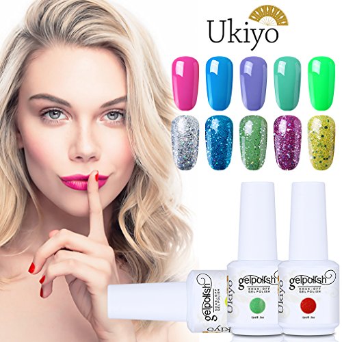 Ukiyo - Gel de esmalte para uñas UV LED de colores, serie High Gloss,12 unidades 12 PCS-11 …