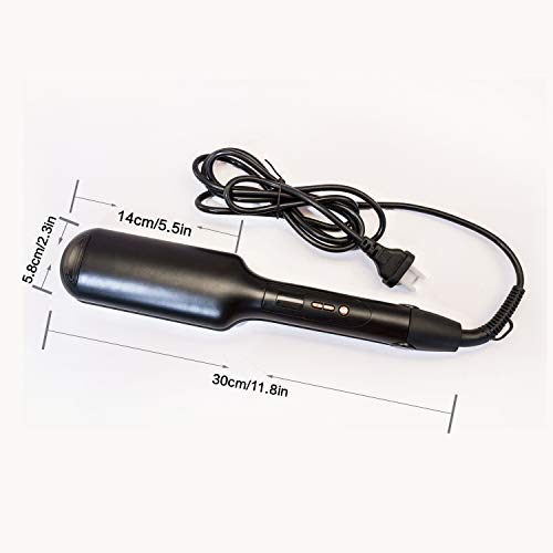 UKLISS - plancha ondas al agua,Rizador de pelo para mujer,ondulador pelo, turmalina, cerámica, con temperatura LCD ajustable