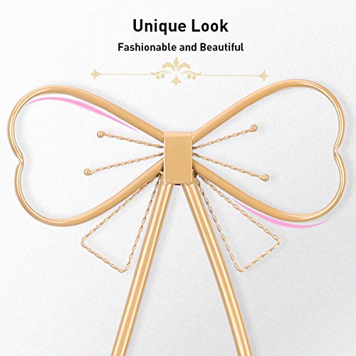 UKMASTER Silla de Maquillaje con Respaldo 2 Piezas Silla Nórtica con Asiento Cómodo para Decoración de Hogar y Salón de Belleza (29 x 29 x 80 cm) (Rosa, Terciopelo)