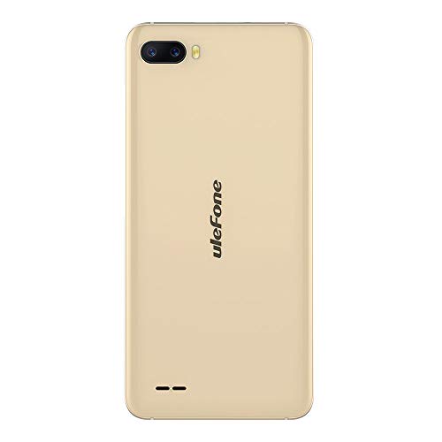 Ulefone S1 Teléfono móvil Teléfono Inteligente de 5.5 Pulgadas Cámaras de 8MP + 5MP + 5MP Almacenamiento de 8GB Android 8.1 Celular con Doble SIM - Gold