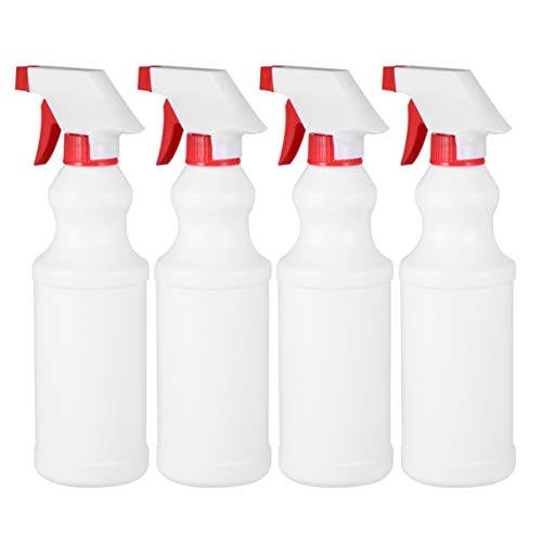 ULTECHNOVO 4Pcs Botellas de Spray de Niebla Fina 500Ml Envases de Viaje Rellenables Cosméticos Vacíos Botella de Spray para El Cabello para Productos de Limpieza de Aceites Esenciales