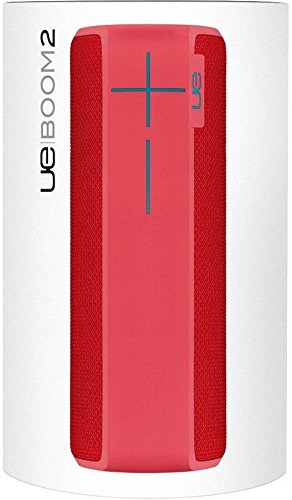 Ultimate Ears Boom 2 - Altavoz portátil individual (Bluetooth, 360 grados, impermeable, 15 horas de batería, resistente a golpes), Rojo