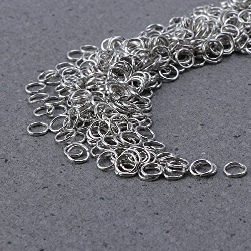 ultnice anillos Salto Abiertos Resultados Del Conector Para La Fabricación joyas (Plata) – 500 unidades
