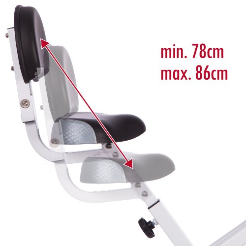 Ultrasport F-Bike 200B - Entrenador Hogar/Bicicleta con Sensores de Pulso de Mano, con Respaldo, 8 Niveles de Resistencia, Plegable