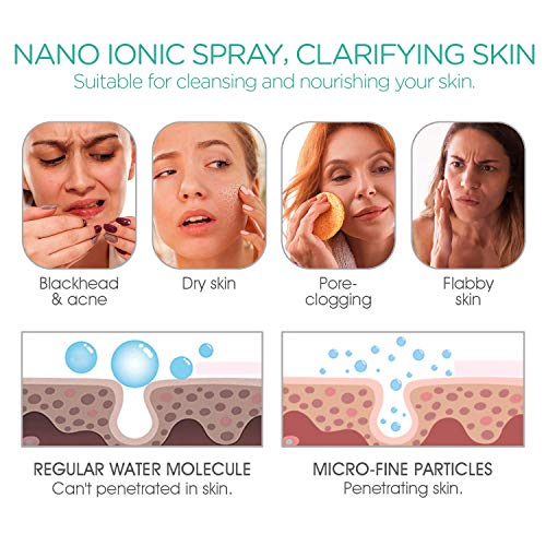 UMI by Amazon Sauna Facial Vaporizador Facial Profesional Sauna Spa de vapor nanoiónico para limpieza profunda del cutis que ayuda a abrir los poros, a eliminar los puntos negros, verde