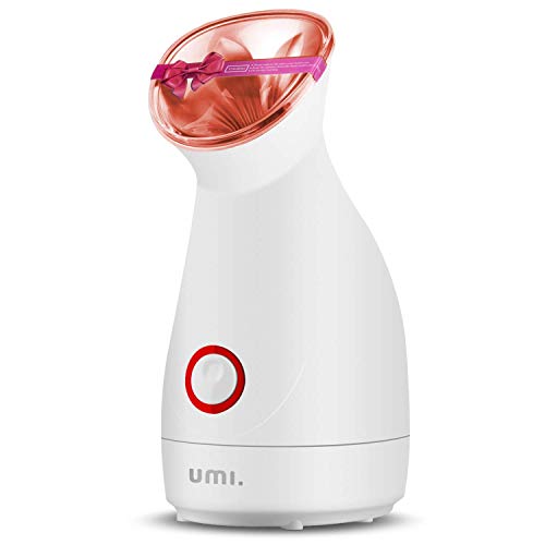 UMI by Amazon Sauna Facial Vaporizador Facial Profesional Sauna Spa de vapor nanoiónico para limpieza profunda del cutis que ayuda a abrir los poros, a eliminar los puntos negros, rojo