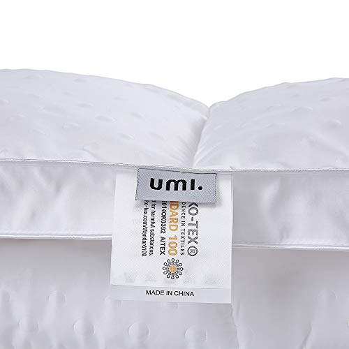 UMI. Essentials Colchón de Microfibra,Cubrecolchón,Antialérgico,Suave-(180x200cm)