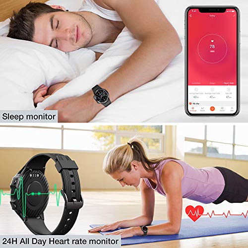 UMIDIGI Uwatch GT Smartwatch Hombre Reloj Inteligente 5ATM Impermeable con Cronómetro Pulsera Actividad de Fitness con Podómetro Smartwatch Niños para Xiaomi Samsung y iOS Android