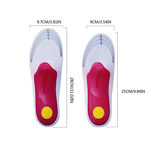 Umiwe Plantilla ortopédica, Inserciones Ajustables Fascitis Plantar con Soportes de Arco, cojín metatarsiano del talón para el Tratamiento de Fascitis Plantar en Mujeres y Hombres