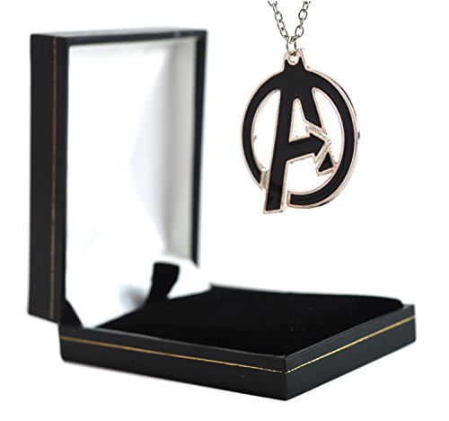 Un collar colgante de Marvel – Los Vengadores Logo – super hero Cosplay collar – Marca una – Caja de regalo